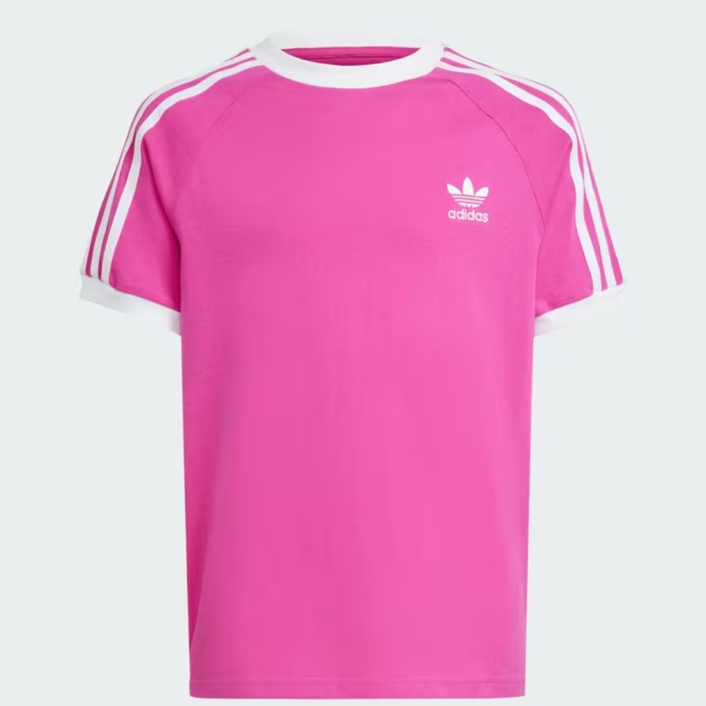 Adidas ADICOLOR 3-STRIPES TEE KIDS in Semi Lucid Fuchsia